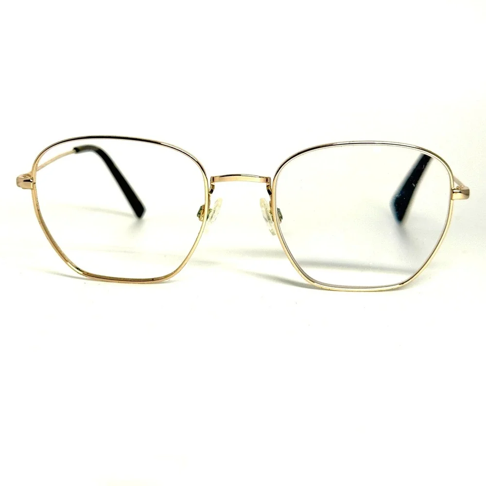 Warby Parker Hale M 2403 Gold Eyeglasses Frames 51-20-145 Tortoise Tips